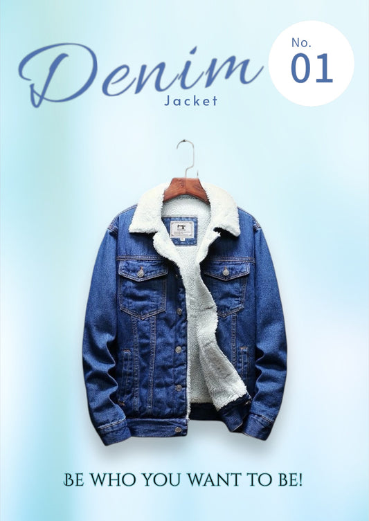 Denim Premium  Fur Jacket