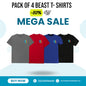 SUMMER OFFER ON BEAST PLAIN  T-SHIRTS WITN REFLECTOR LOGO